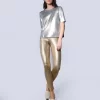 JAVIKANE top in silver --- sz 8 - Image 5