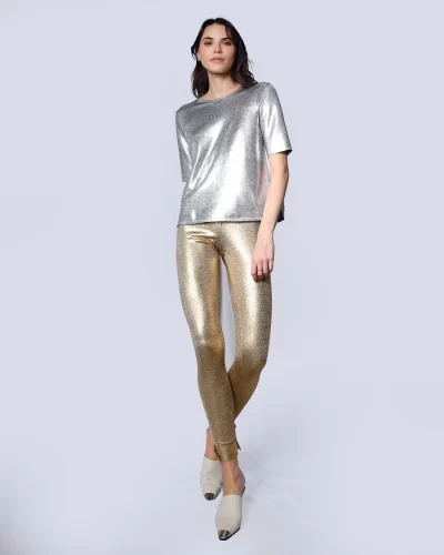 JAVIKANE top in silver --- sz 8 - Image 5