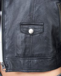 Piper Leather Jacket in black - small - Image 3