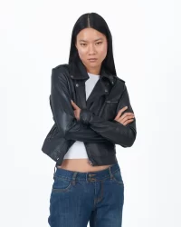 Piper Leather Jacket in black - small