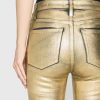 Le Crop Mini Boot in Gold Chrome - Image 3