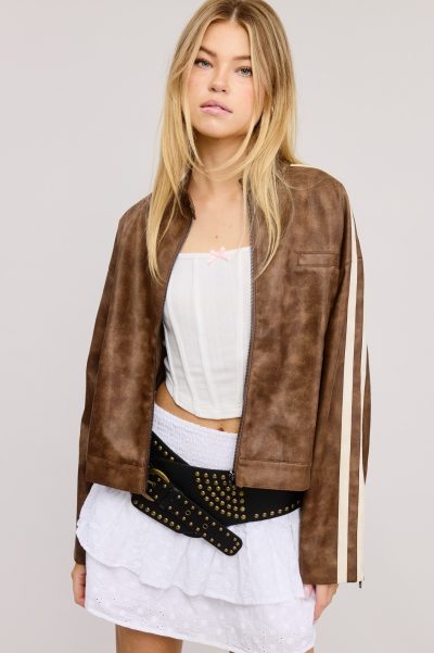 Azekel Fuax leather jacket small - Image 2