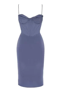 Isabel Dress in navy - small