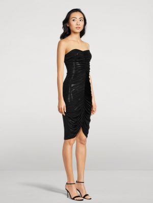 Naomi Shirred Midi Dress - Image 3