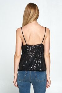 Serenity Sequins Cami in black - Image 3