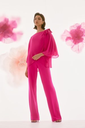 Umika Poncho Top in geranium - Image 6