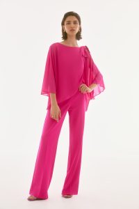 Umika Poncho Top in geranium - Image 5