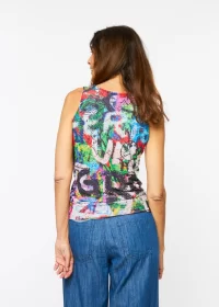 Peace & Love - Florence Solid Double Sheer Tank Top - Image 4