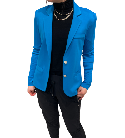 Nina Sweatshirt Blazer in aqua