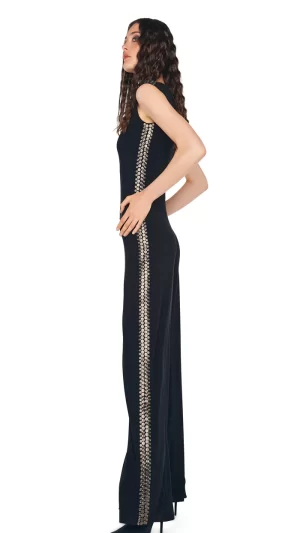 Jenna Gunmetal Stud Jumpsuit - Image 8