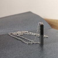 Carey Bar pendant in silver - Image 2