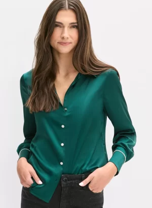 Nala Blouse in emerald