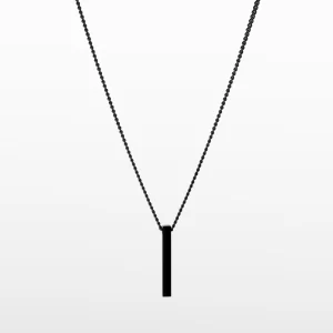 Carey Bar Pendant in black - Image 2