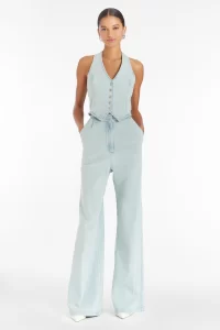 Ethan Denim Jumpsuit - small