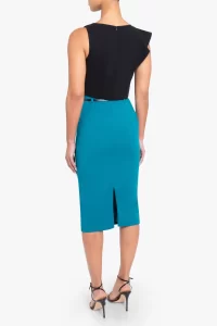 jackie o High waisted skirt in Jade-14 - Image 3