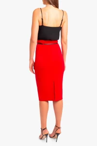 jackie o High waisted skirt in red -14 - Image 2