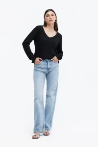 Ava Whipstitch Long Sleeve Top - Image 4