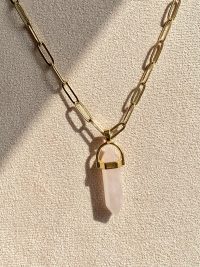 Nito Necklace in gold crystal