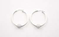 Big Crystal Hoops