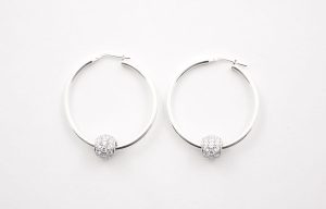 Big Crystal Hoops