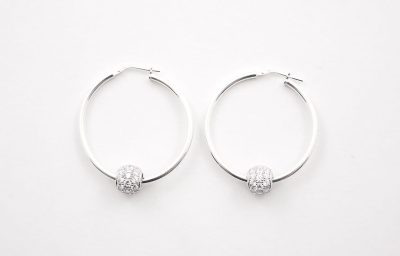 Big Crystal Hoops