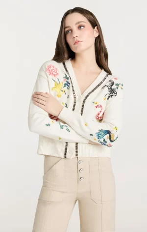 NYLA PATCH ANIMAL CARDIGAN