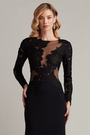 Caselle Embroidered Illusion Bodice Gown - Image 2