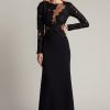 Caselle Embroidered Illusion Bodice Gown