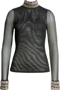 Stella Stacked Trim mesh top - Image 4