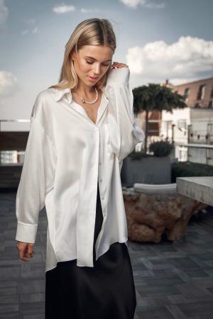 Nala Blouse in ivory - small