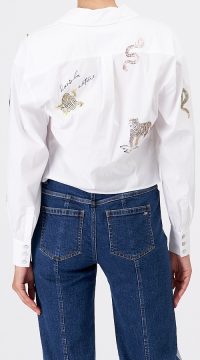 Mariana jungle top in white - coming soon - Image 3