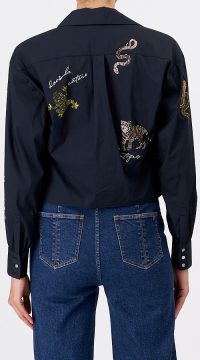 Mariana jungle top in navy - coming soon - Image 2