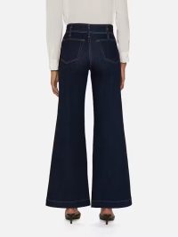 The Seamed Wide Trouser in Rinse - Image 5