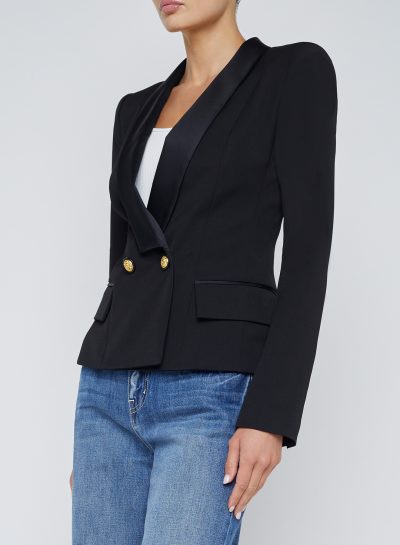Imogen Satin Lapel Blazer sz 8 - Image 3