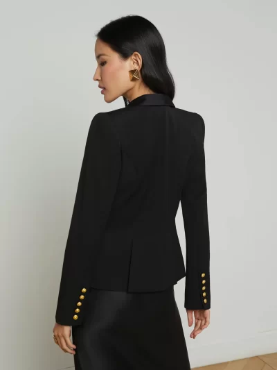 Imogen Satin Lapel Blazer sz 8 - Image 5