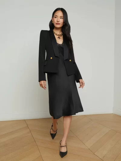 Imogen Satin Lapel Blazer sz 8 - Image 7