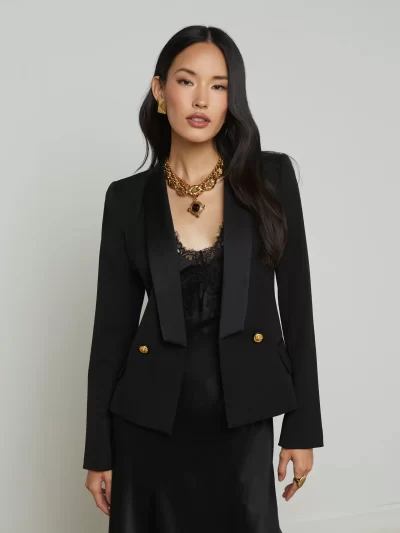 Imogen Satin Lapel Blazer sz 8