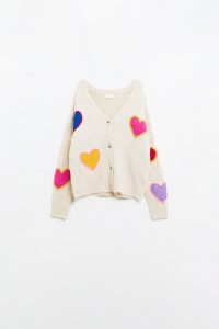 Jazzy embroidered hearts cardigan - coming soon - Image 3