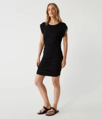 Ricci Power Shoulder Dress in black - coming soon - Image 3