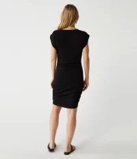 Ricci Power Shoulder Dress in black - coming soon - Image 2