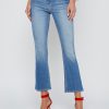 Tati Cropped Micro Boot Jean in Ithaca - Image 4