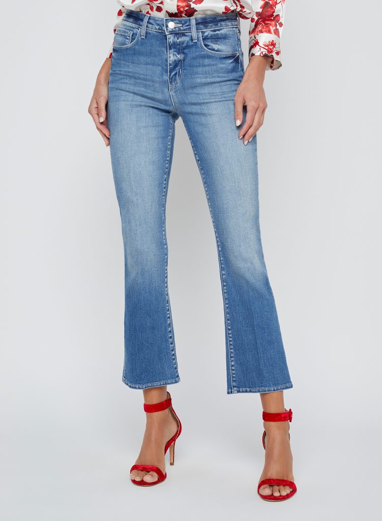 Tati Cropped Micro Boot Jean in Ithaca - Image 4