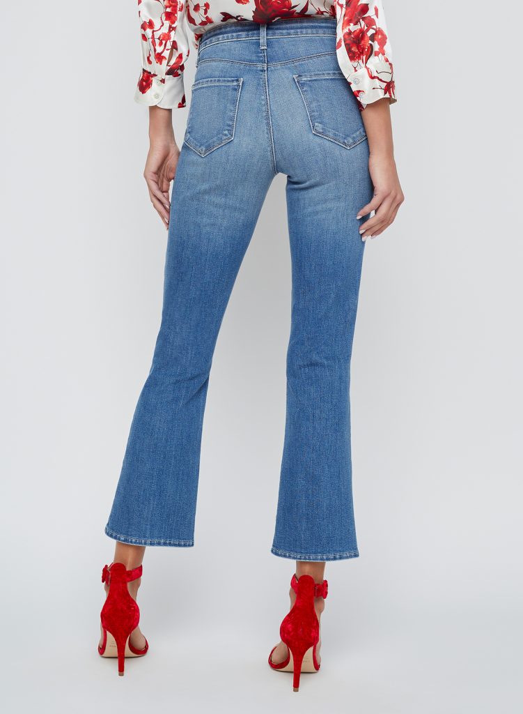 Tati Cropped Micro Boot Jean in Ithaca - Image 3