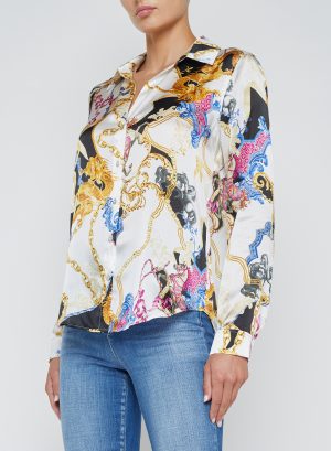 Tyler Silk Blouse in renaissance - Image 3