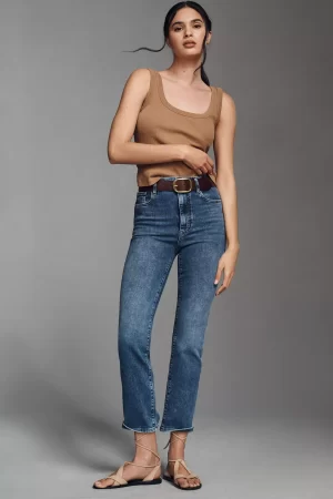 The pencil Crop Pant in canals
