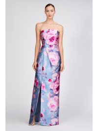 LUCIENNE STRAPLESS COLUMN GOWN - coming march