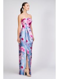 LUCIENNE STRAPLESS COLUMN GOWN - coming march - Image 3