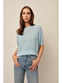 Emersyn Knit Top in sea breeze – coming spring’25