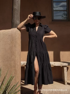 The Havana Dress in washed black - Image 2