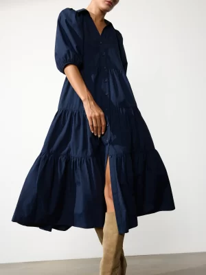 Antigua Dress -navy - Image 3